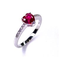 Anello Stocco Gioielli Donna in Oro bianco Zircone ANS4 - ANS4